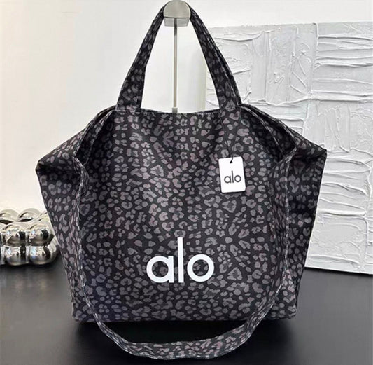Alo Canvas Leapard Print Tote Bag