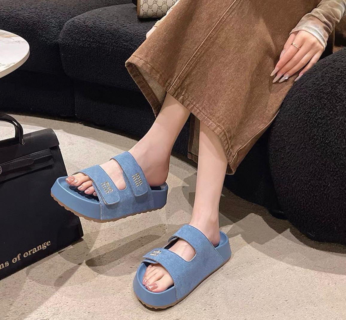 Miu Miu Thick Soled Sandles