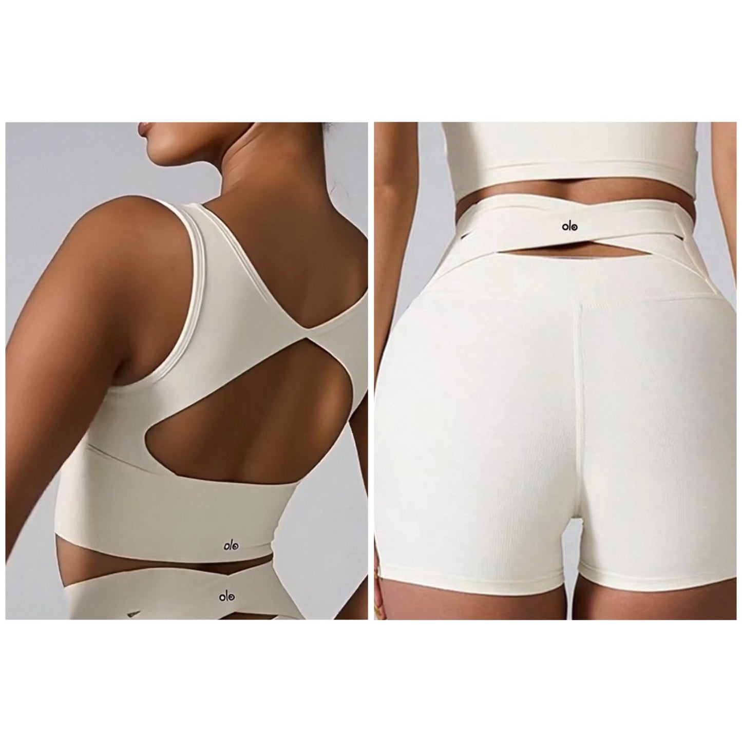 Alo Set - Shorts and Crop Top